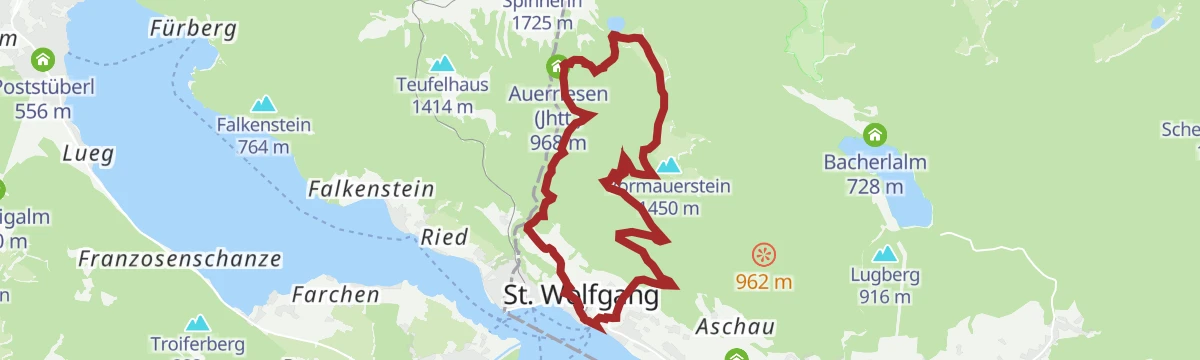 Route map: Zum Mönichsee